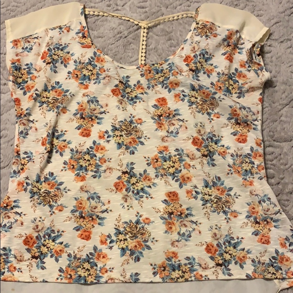 Flower dress shirt
